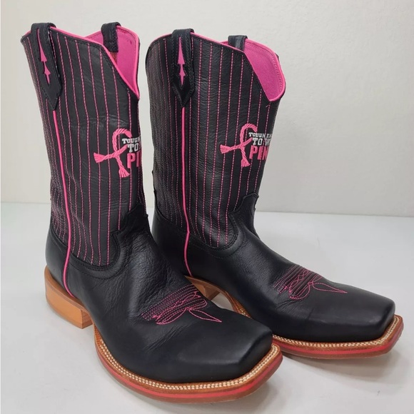 Twisted X Other - TWISTED X "Tough Enough To Wear Pink" Cowboy Boots Breast Cancer Size 13 D Mens